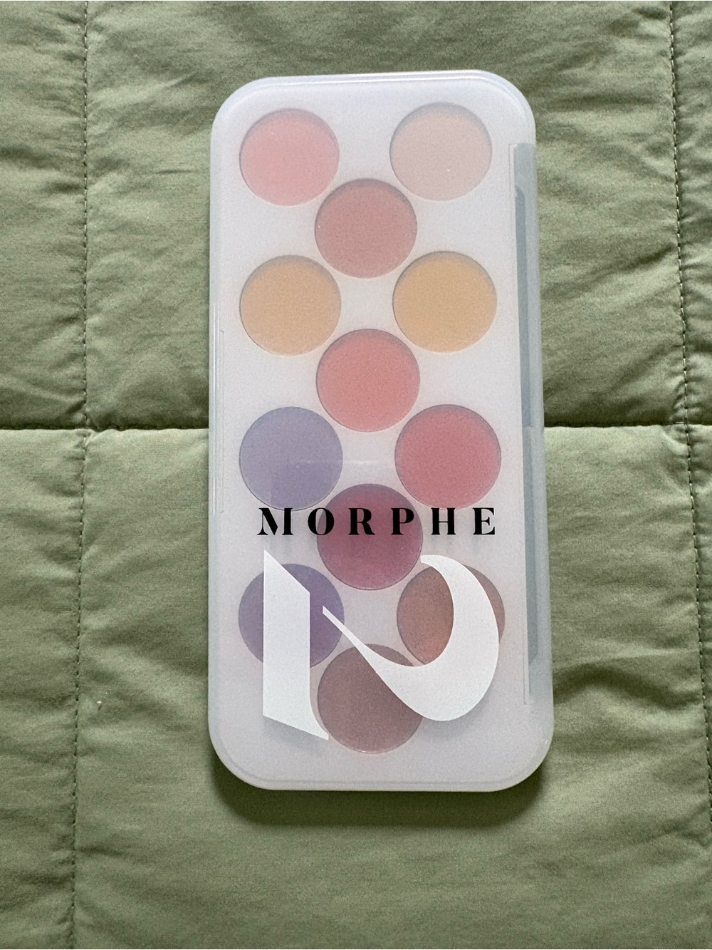 Morphe Eyeshadow Palette - Yellow, Orange, Red, Purple, Cream, Blush and Gold